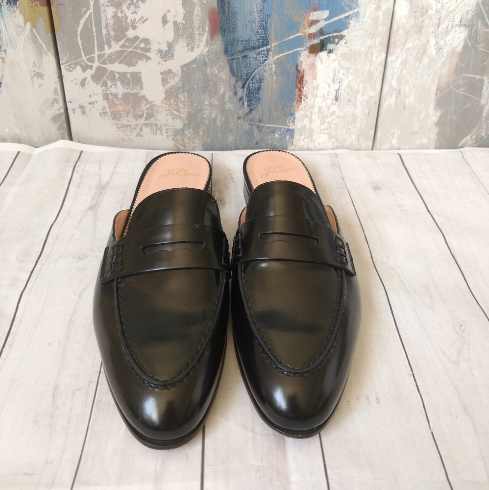 J. Crew Black Leather Mules - Picture 4 of 9